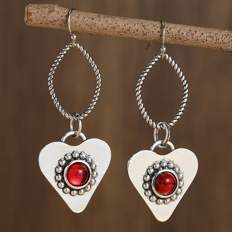 Boho Unique  Earrings For Women Handmade  Ancient Design Natural Drop Hook Earrings Mother Day Gift