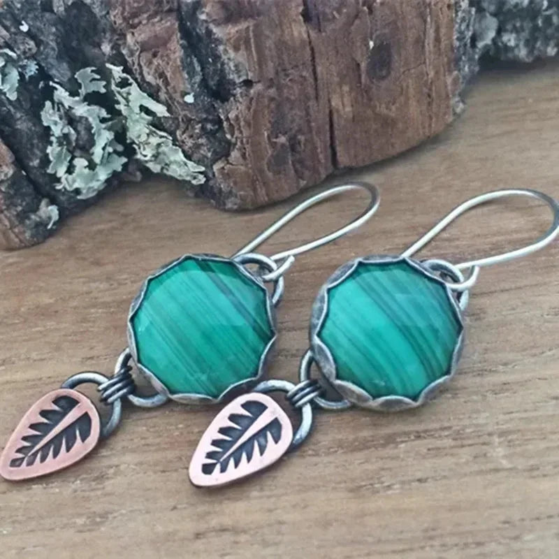 Boho Unique  Earrings For Women Handmade  Ancient Design Natural Drop Hook Earrings Mother Day Gift