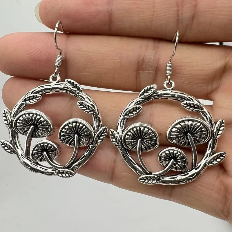 Boho Unique  Earrings For Women Handmade  Ancient Design Natural Drop Hook Earrings Mother Day Gift