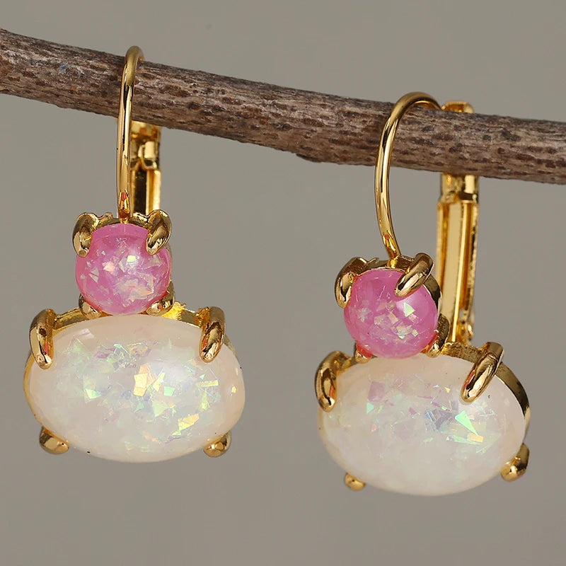 Boho Unique  Earrings For Women Handmade  Ancient Design Natural Drop Hook Earrings Mother Day Gift