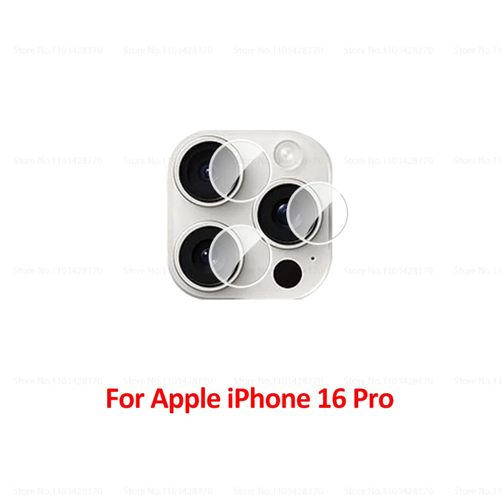 3 Sets Back Lens Tempered Glass For iPhone 16 Plus Camera Protector Aifon Iphon Ifone 16 Pro Max iPhone16 16Pro Rear Cover Film